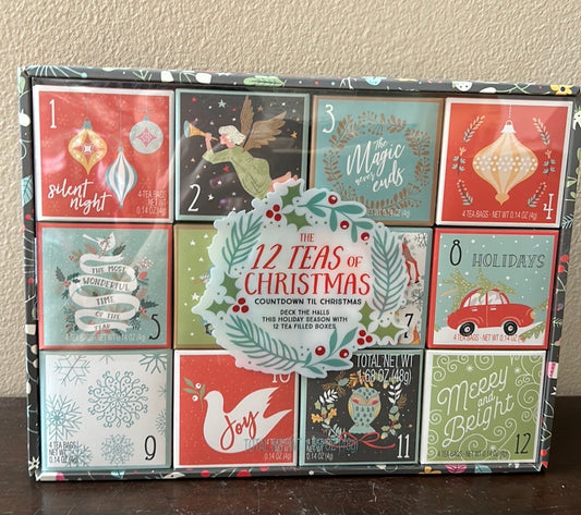 12 Teas Of Christmas Tea NEW SEALED 4 Tea Bags In Each Box