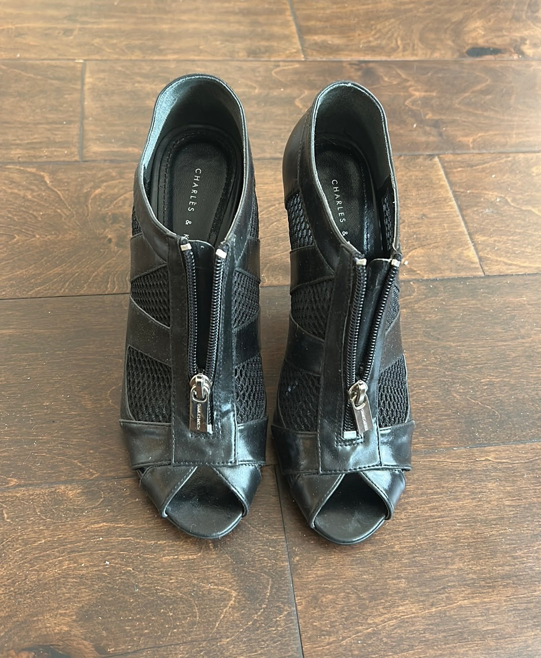 Charles & Keith Women’s Shoes EU Sz 37 Black Heels Pumpkin US Sz 6.5