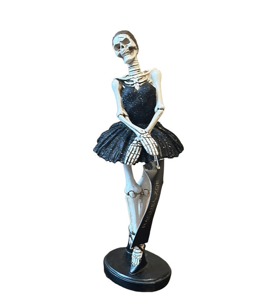 Rachel Zoe Halloween Ballerina Skeleton Figurine Statue Tabletop Decor NEW