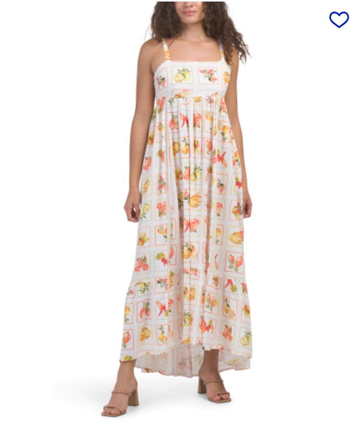 Paper Heart Womens Spring Summer  Dress Fruits Floral New