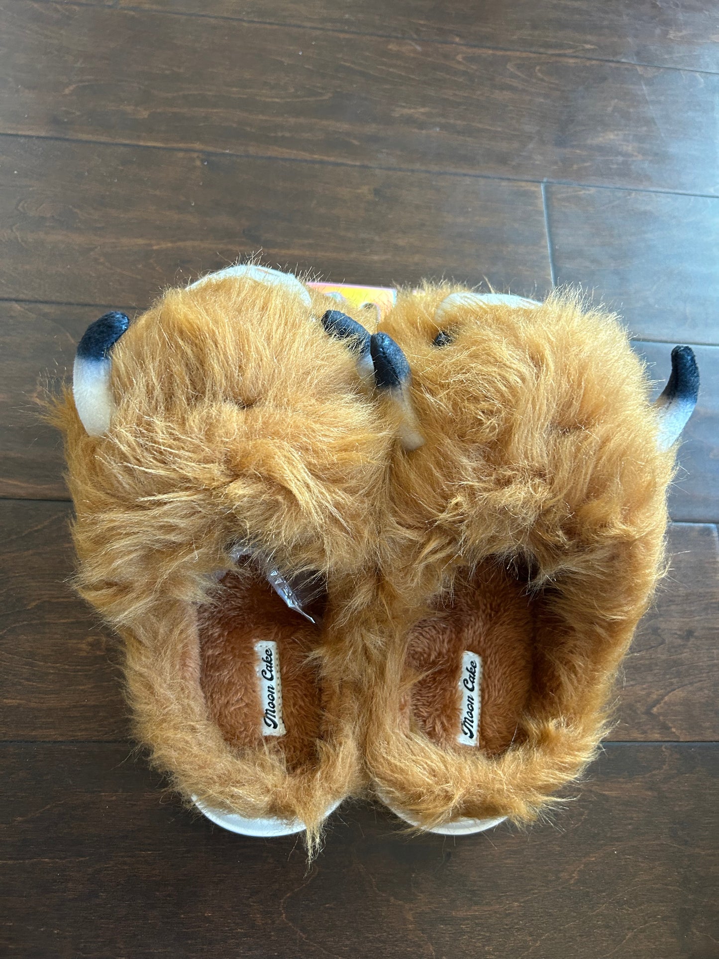 New Moon Cake Womens Faux Fur Memory Foam Slippers Cow