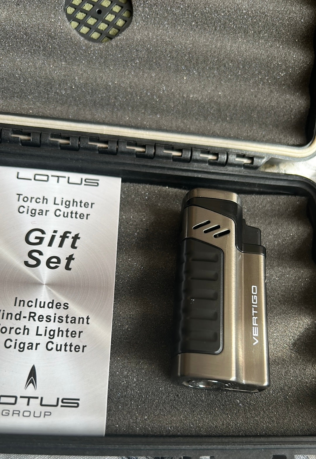 Vertigo By Lotus Cutter Gift Set Black Lighter Warranty New