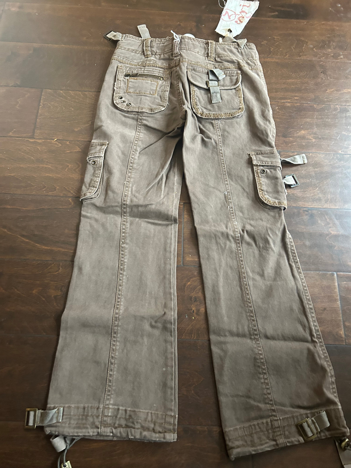 Nori New Kids Girls Sz 10 Cargo Jeans Brown Gscase
