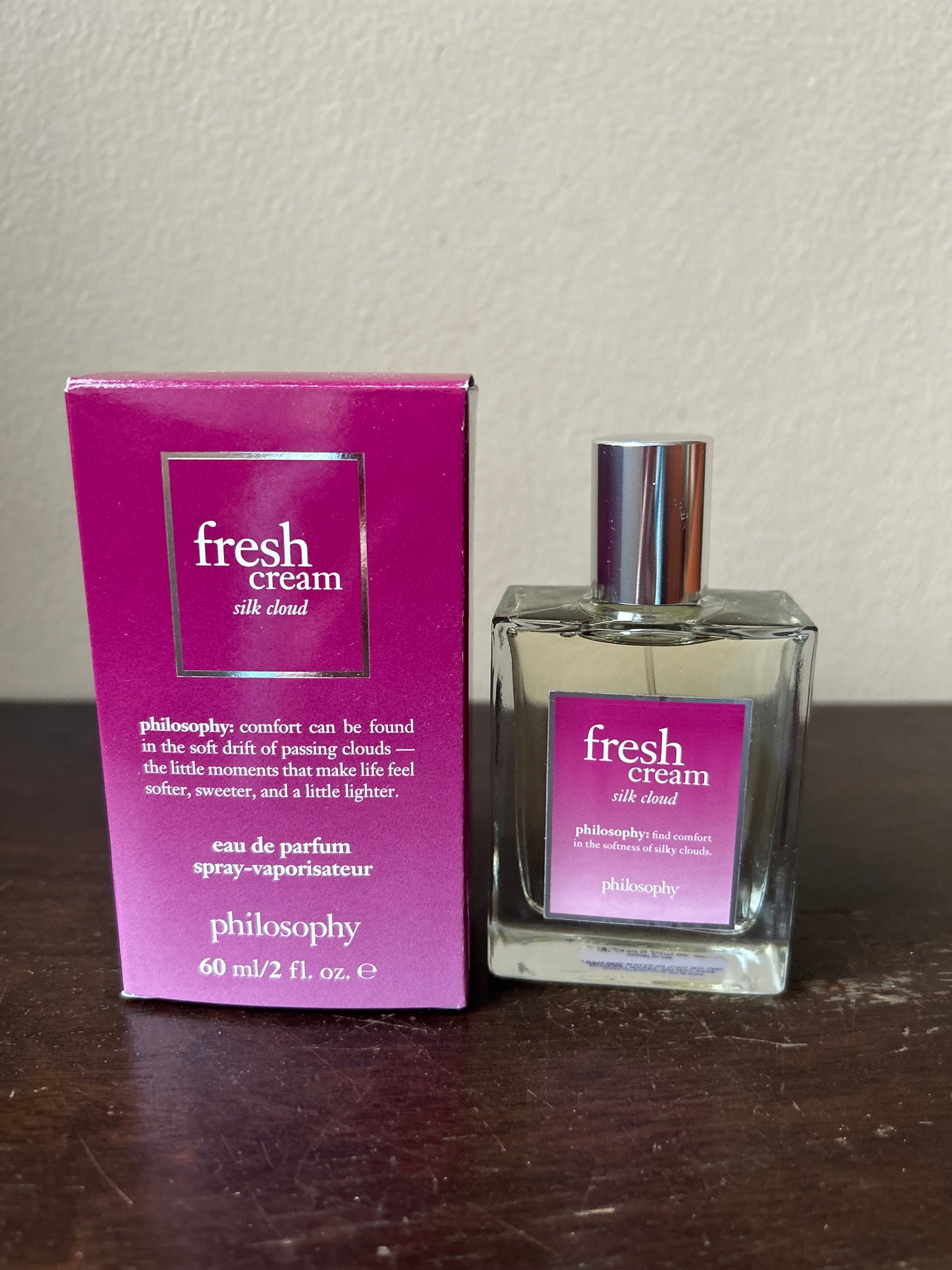 Philosophy Fresh Cream Silk Cloud Eau de Parfum Spray 60ml / 2 fl. oz. NEW!