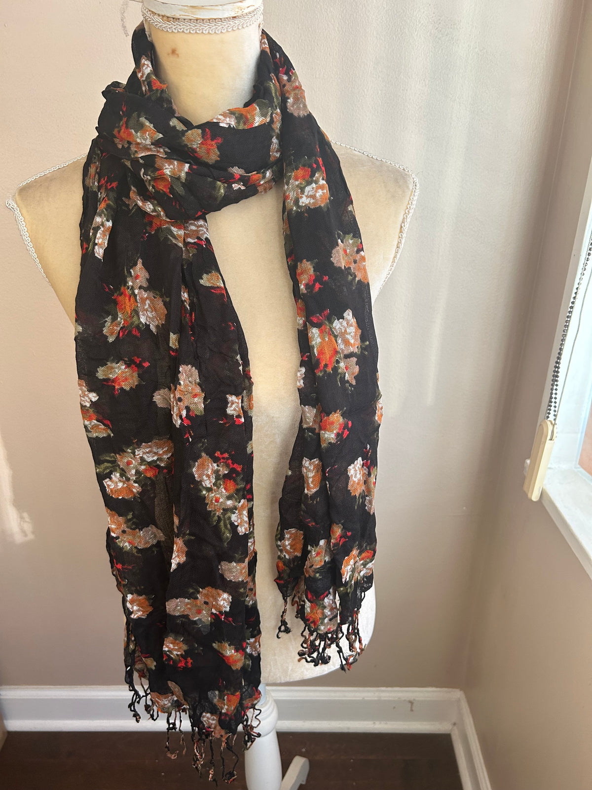New Womens Scarf Multicolor Floral Print 5001-3102