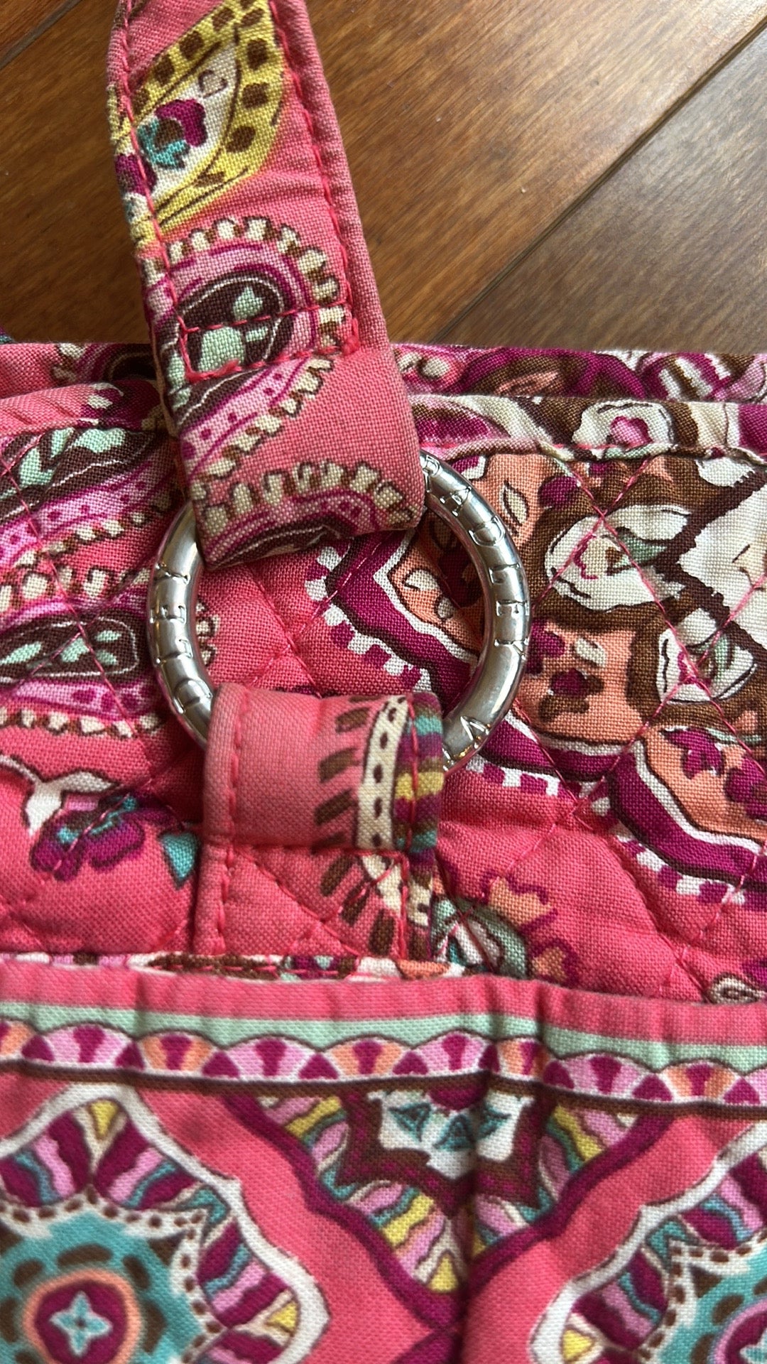 Vera Bradley Womens Printed Fabric Shoulder Bag