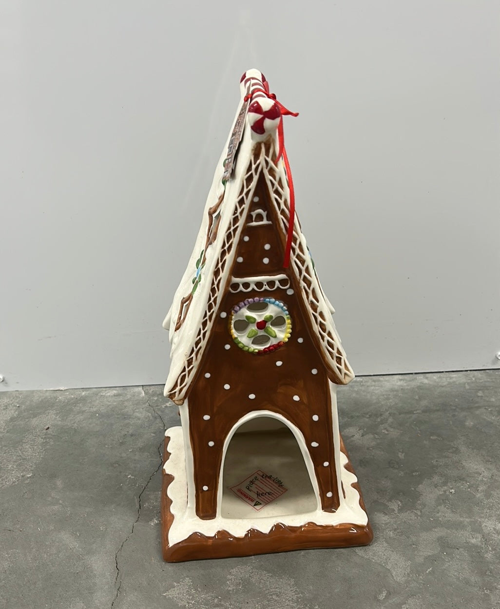 Blue Sky Clayworks Gingerbread House Tea Light Holder New Christmas Decor