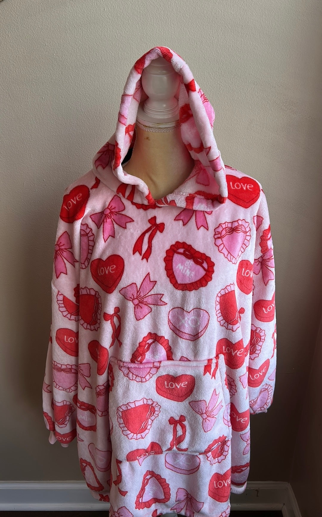 Marlo Lorenz Throwzy Poncho heartsValentines New Gift OS