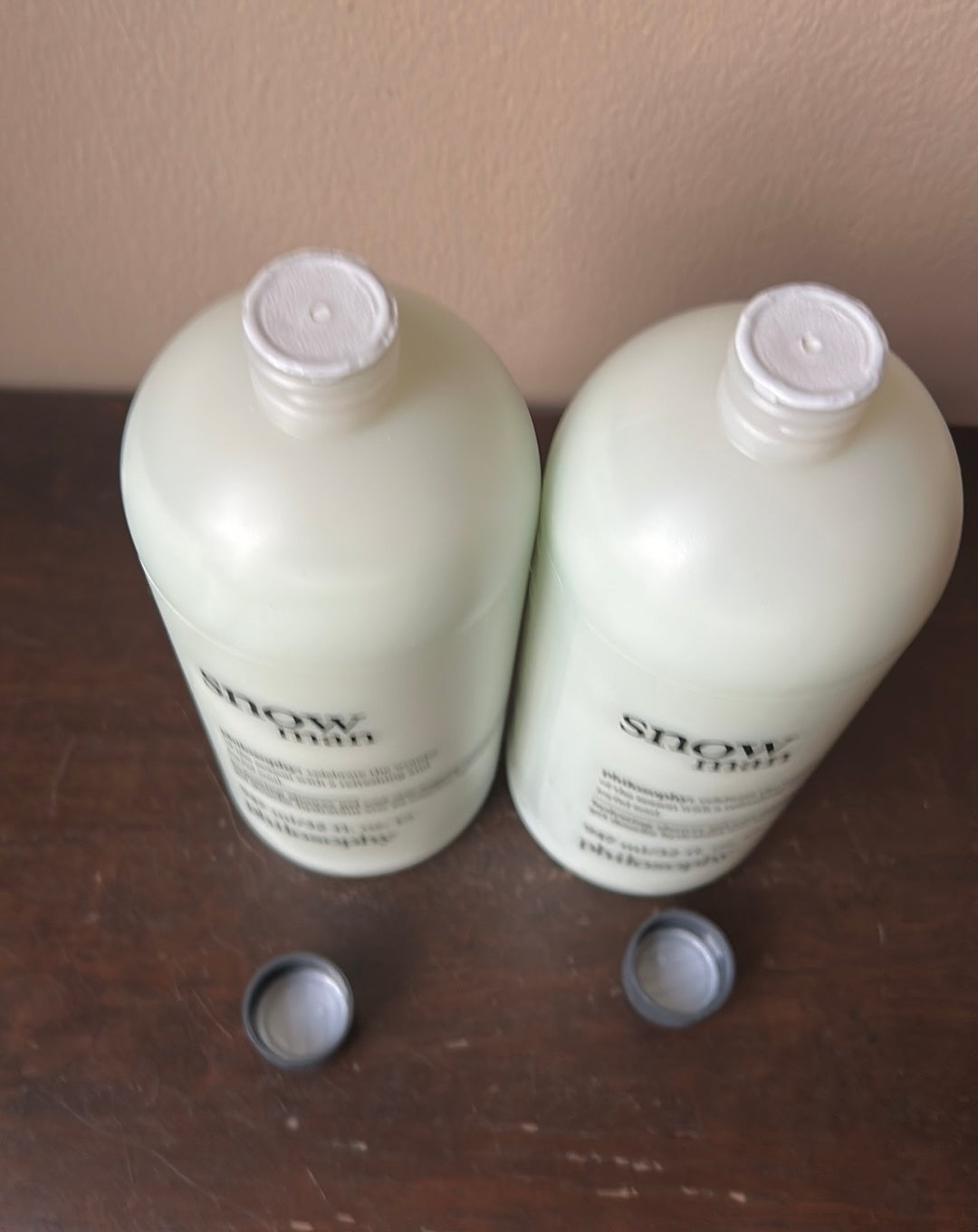 2 philosophy Snow Man shower Bath Hydrating Shower gel 32 oz New