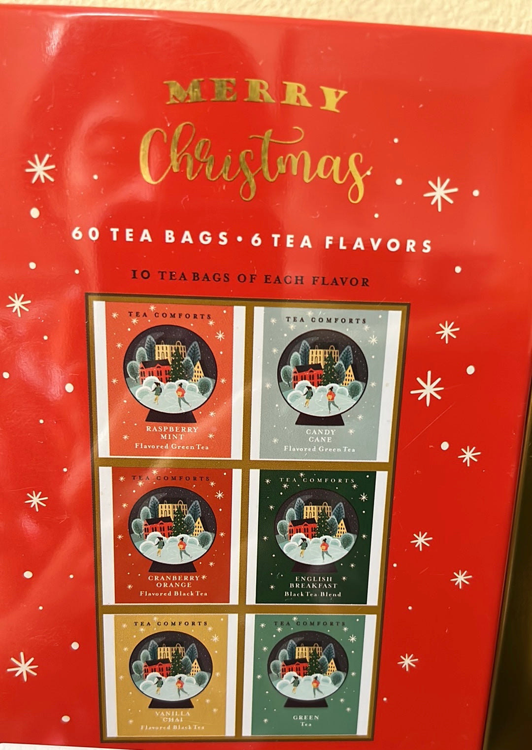 Merry Christmas Tea Gift Set ( 60 Tea Bags )Book Shape Box Exp 07/26