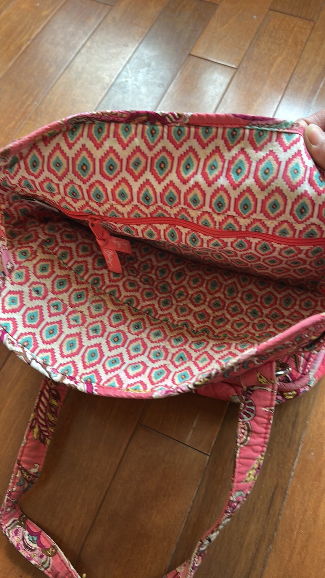 Vera Bradley Womens Printed Fabric Shoulder Bag