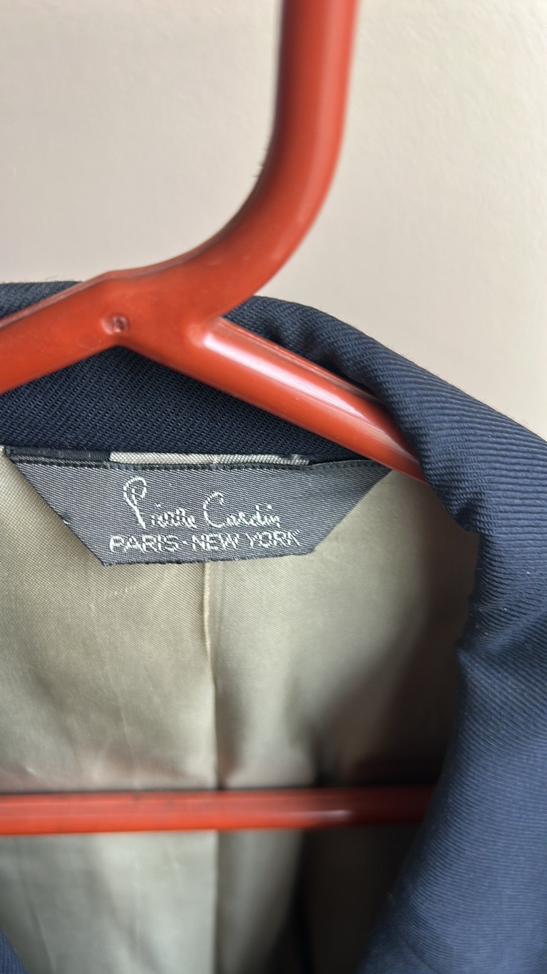 Pierre Cardin Men’s Blazer New Sz 40 Navy Blue Made In USA