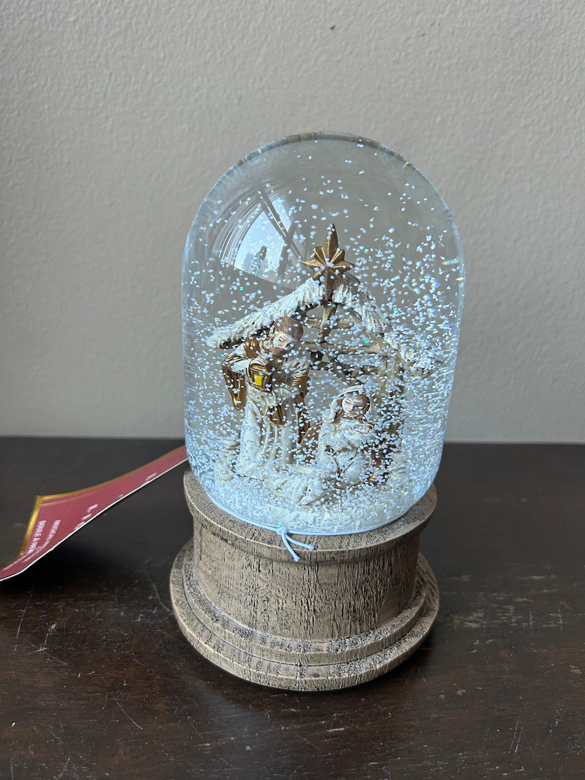 Love & Light Nativity Snowglobe New Baby Jesus Christmas Mother Mary Musical