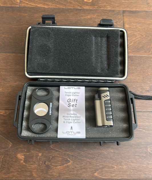 Vertigo By Lotus Cutter Gift Set Black Lighter Warranty New