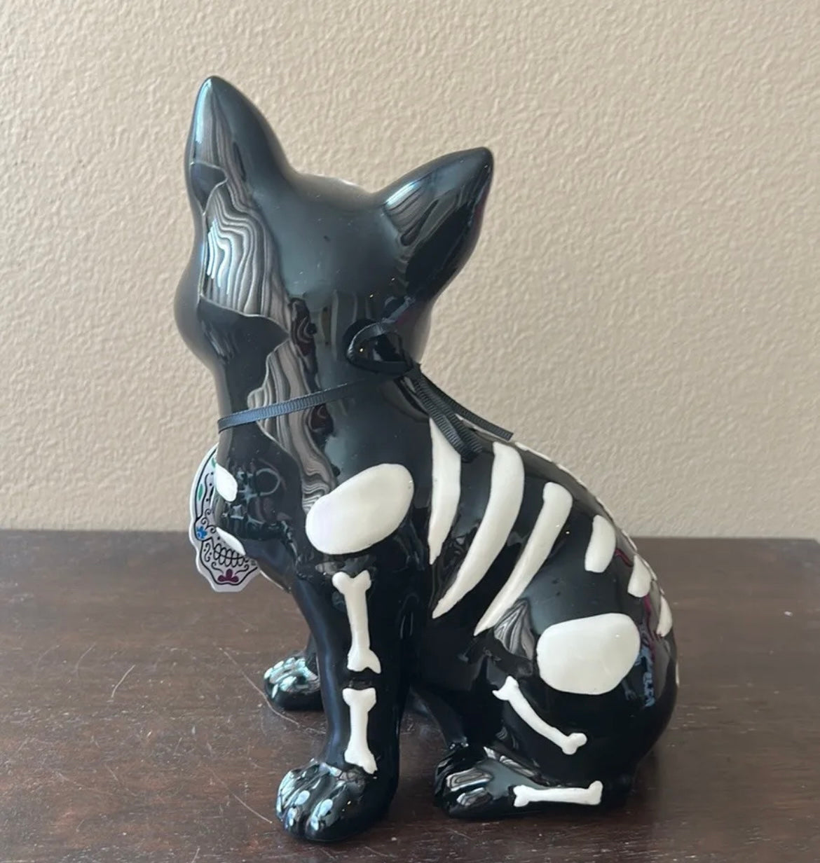 Blue Sky Clayworks Roxy Cat Figurine Dia De Los Muertos Fall Halloween 8” New