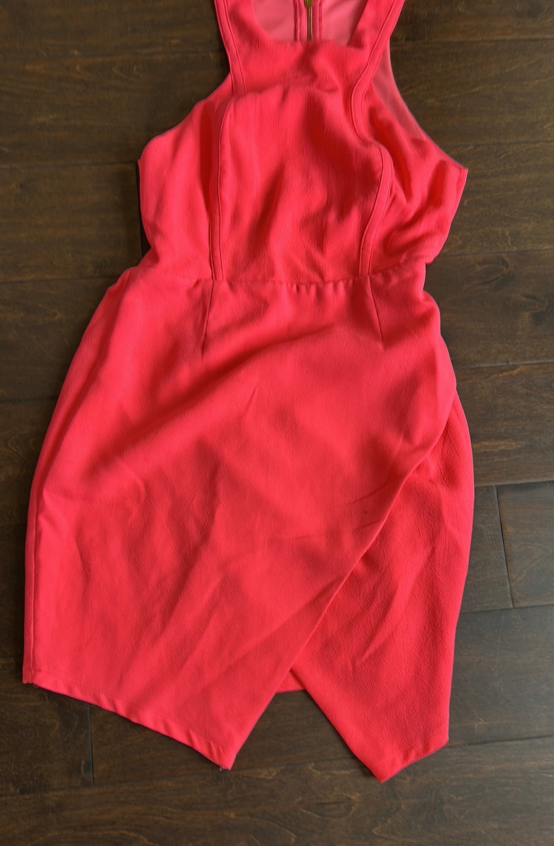 Do & Be Women’s Dress New Sz S Neon Orange Sleeveless Sexy Back  ST2825