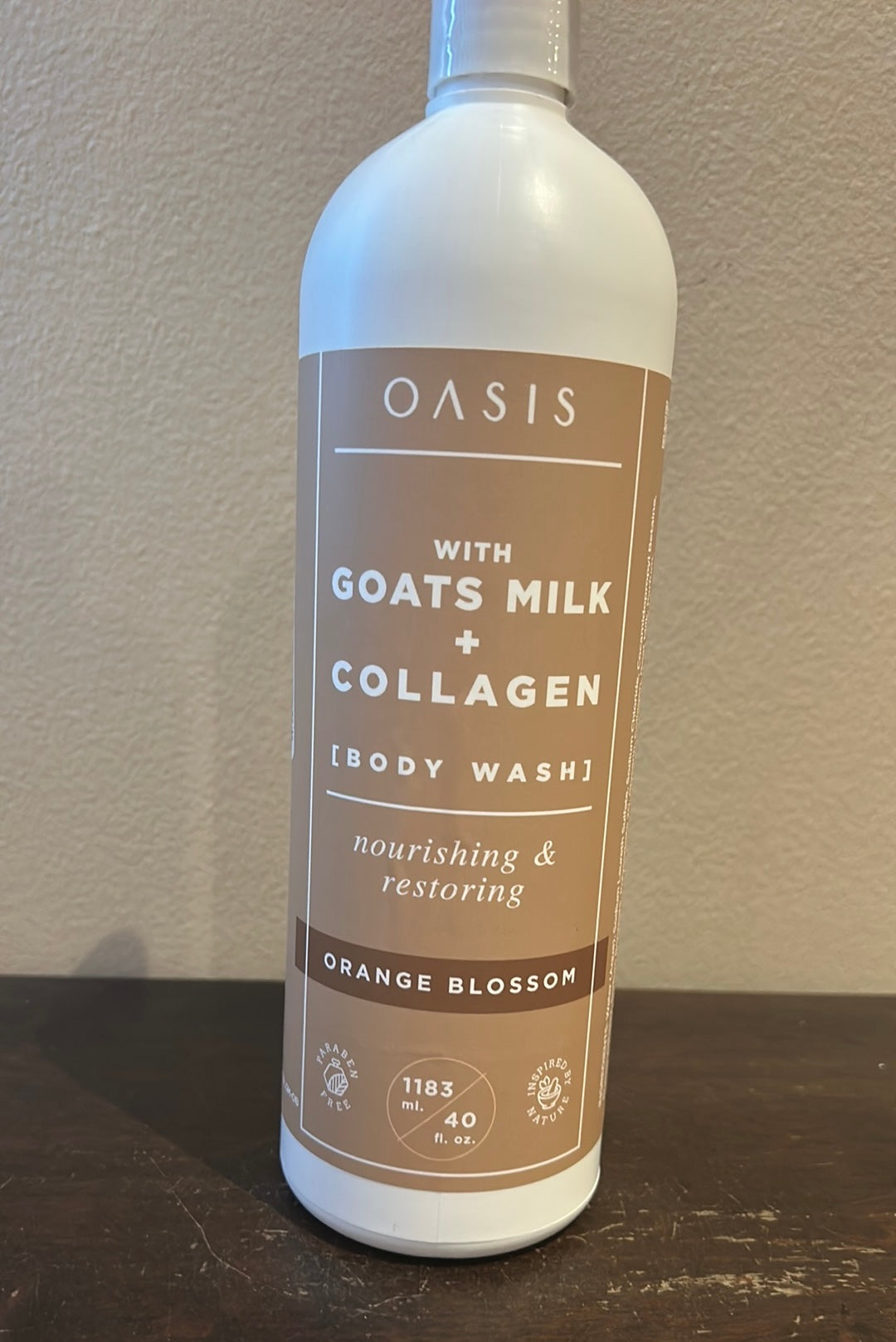 Oasis Goats Milk Collagen Body Wash Orange Blossom JUMBO 40fl oz