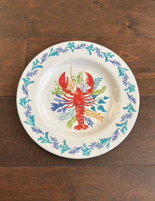 Sigrid Olsen Lobster Colorful Nautical Melamine Salad Plates Set Of 6