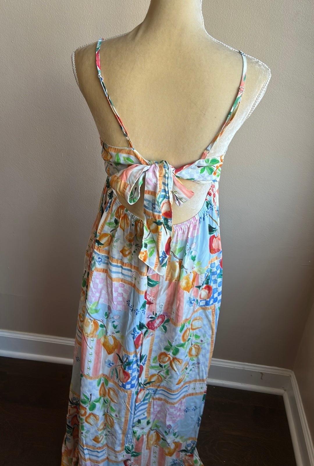 Paper Heart Womens Spring Summer Dress Fruits New Floral Sexy Back