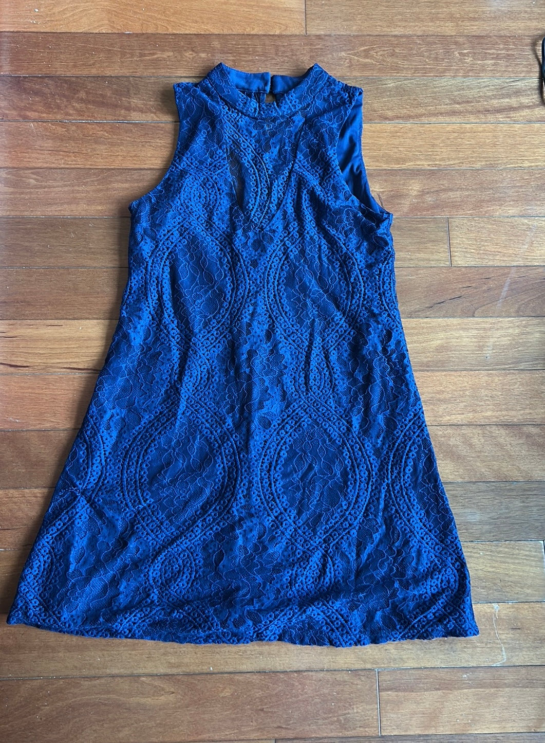 Trixi Women’s Sz 8 Navy Blue Lace Dress ST2925