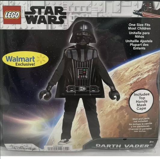 LEGO Darth Vader Boy Child Costume  Star Wars Sz 8+ Halloween