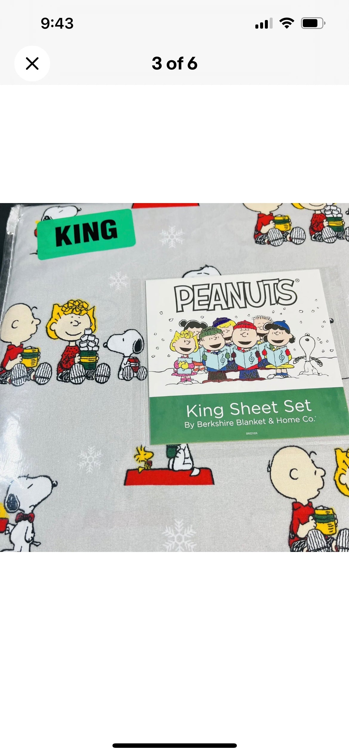 PEANUTS Christmas Twin SHEETS SET Snoopy Woodstock Charlie Brown Hot Chocolate