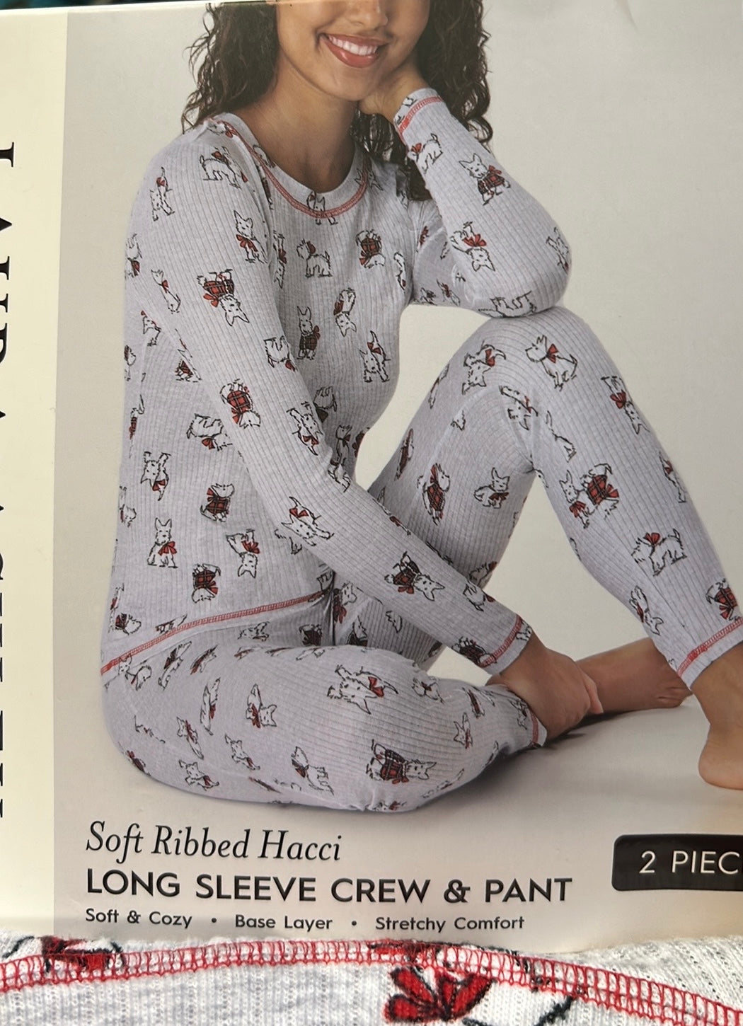 Laura Ashley Pajama Set West Highland Dog Scottie Christmas Westie New