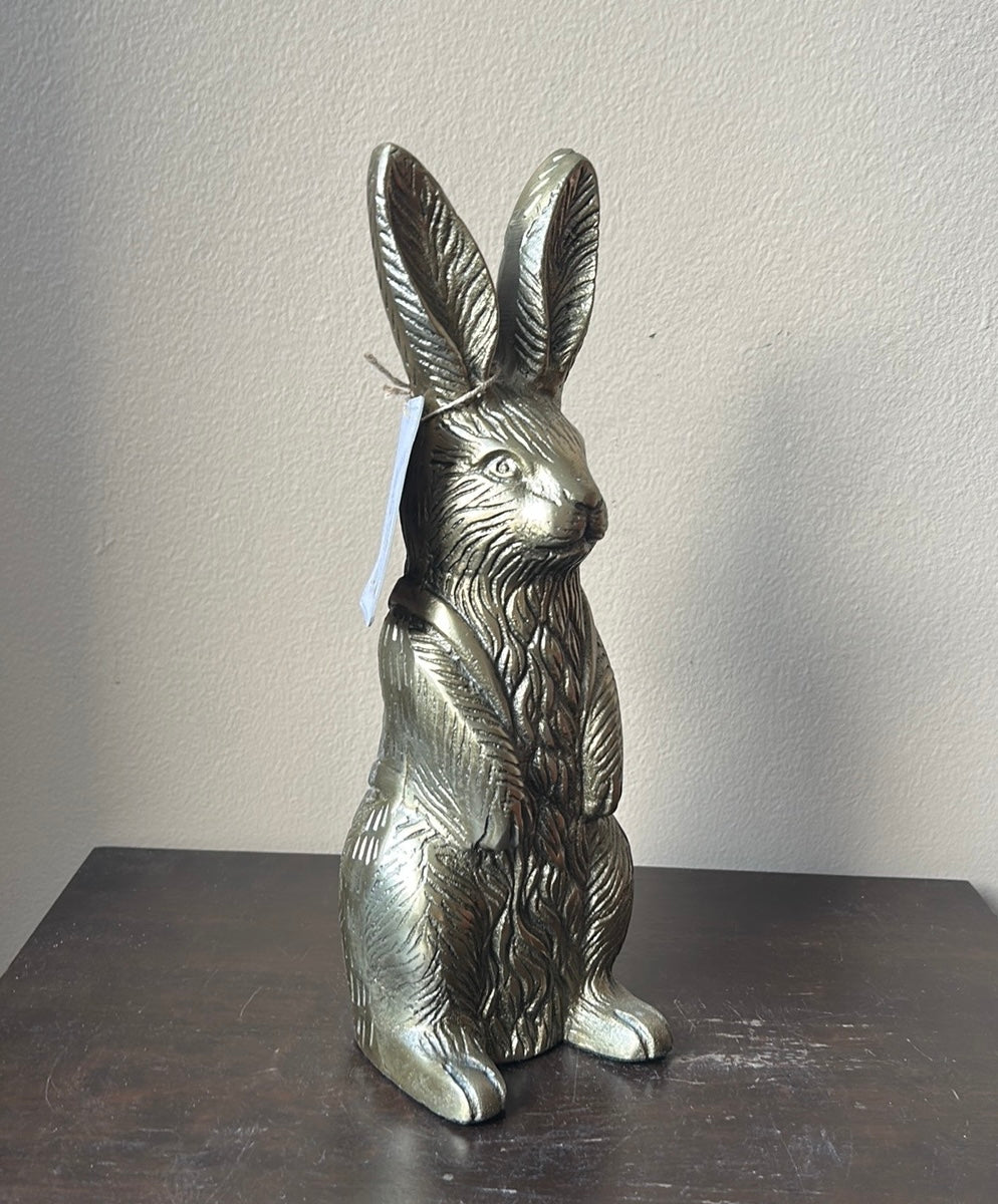 New Hip Hop Easter Bunny Rabbit Full Gold Metal 12.5” Tall
