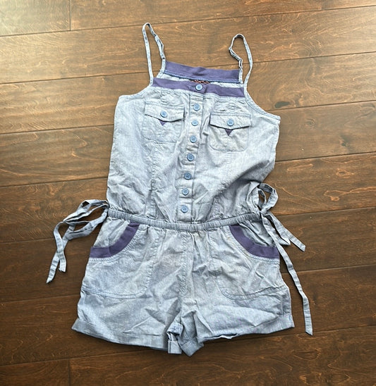 Confess Women’s Blue Romper Cotton Sz S