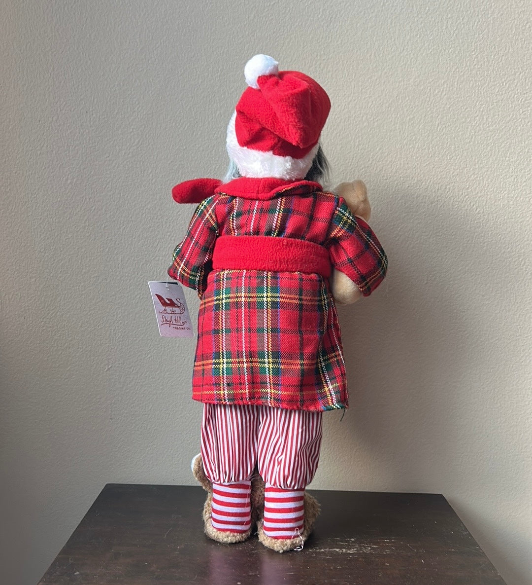 African American Santa Claus Wearing Pajamas Robe New Christmas 18”