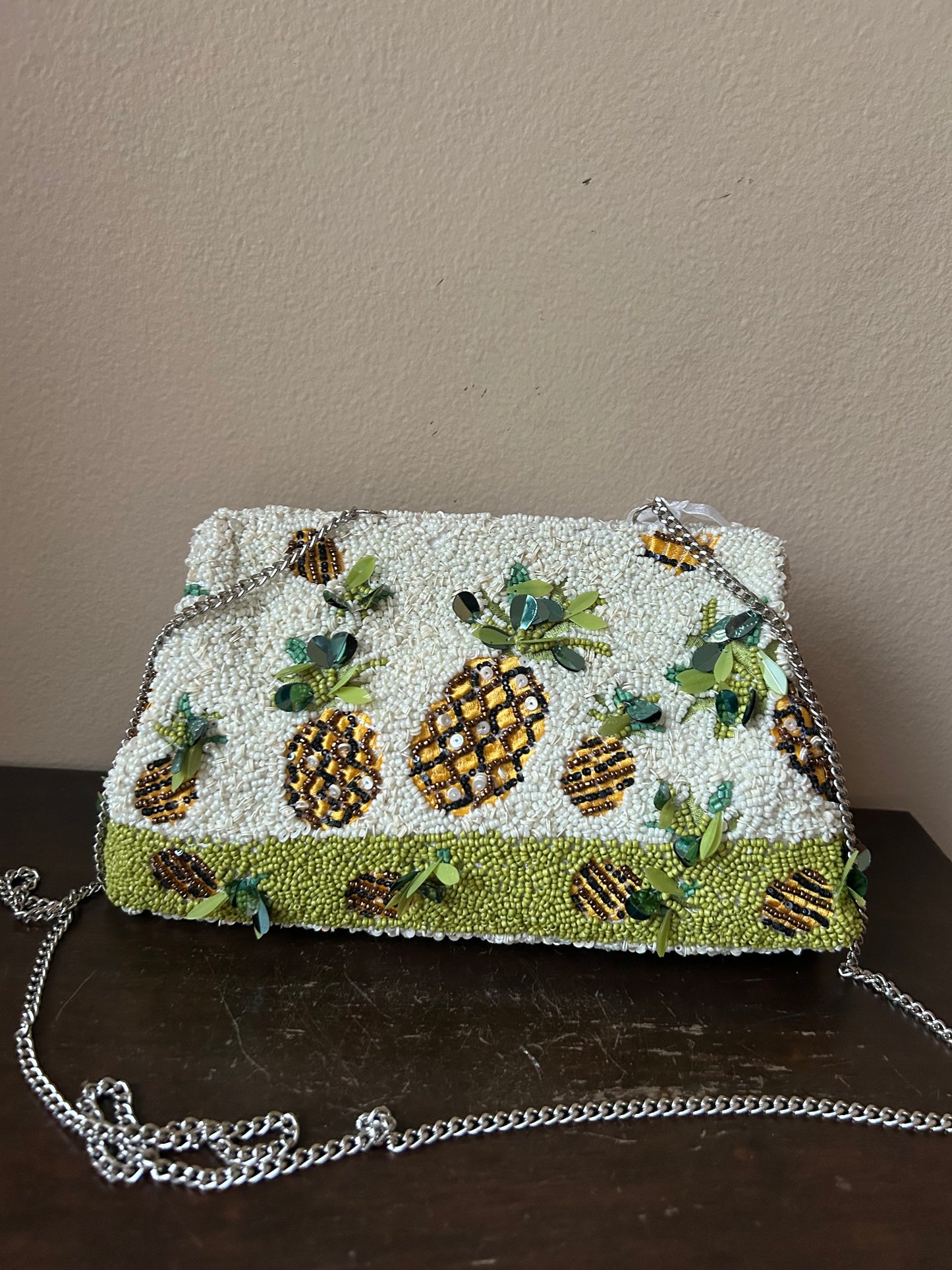 New Beaded Pineapple Tropical Bag Crossbody Shoulder Viral