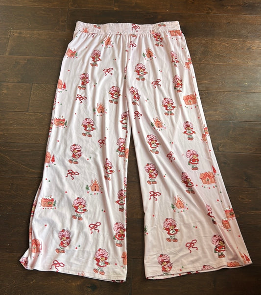Munki Munki Womens Pajama Pants Strawberry Shortcake New Sz XL Christmas