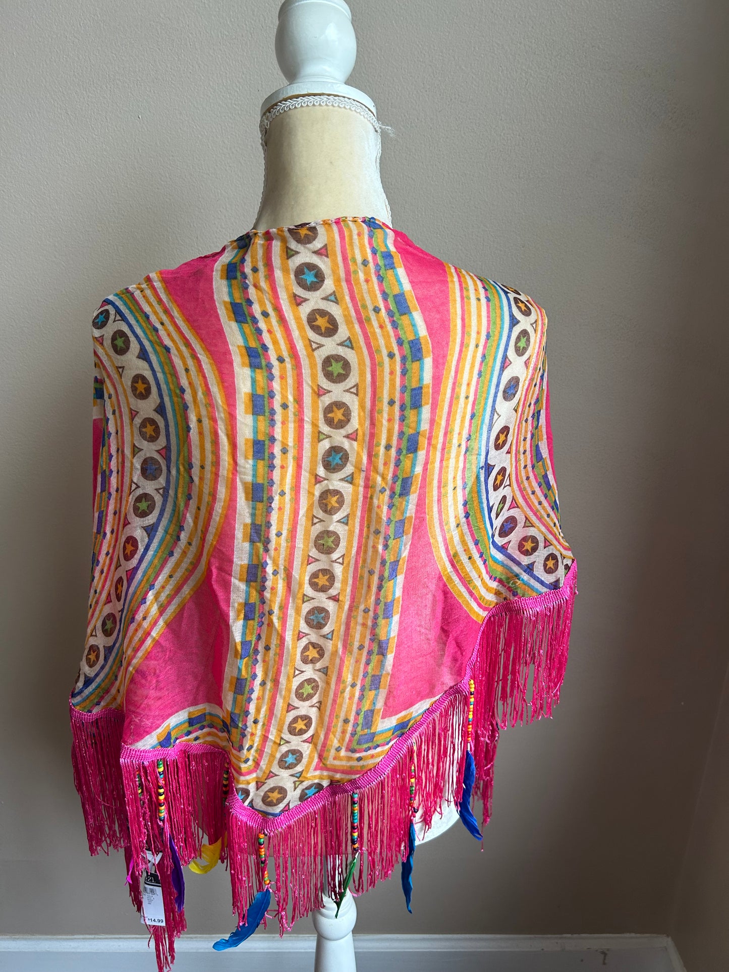 Rue 21 Womens Scarf New Friend Feathers 5000-3102