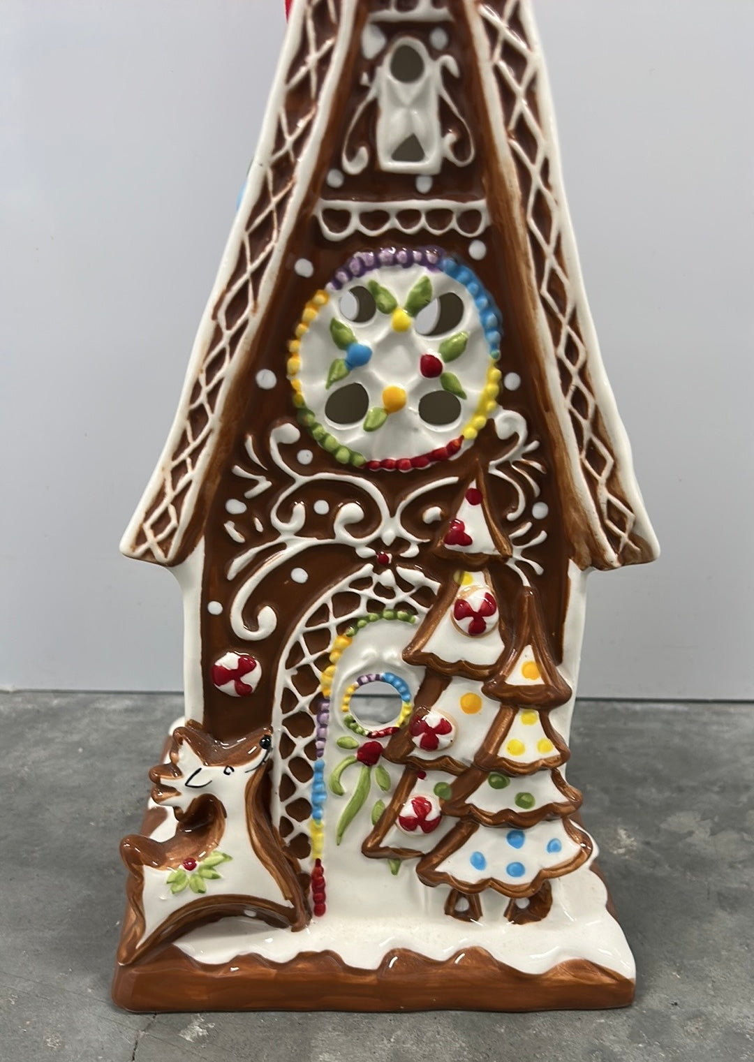 Blue Sky Clayworks Gingerbread House Tea Light Holder New Christmas Decor