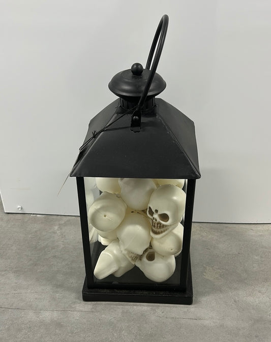 New Halloween Decor Lantern With Skulls LED Light Up New