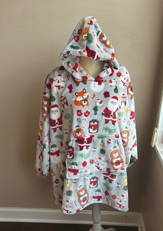 Marlo Lorenz Throwzy Hooded Christmas Santa Claus Candy Cane Snowflake Penguin