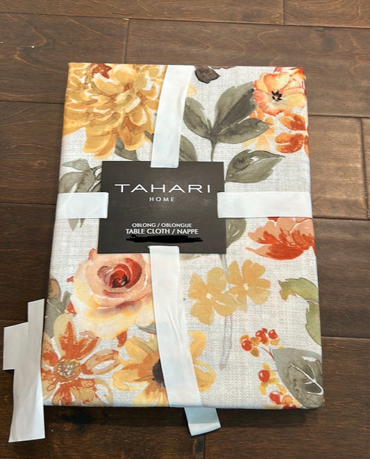 Tahari Tablecloth Fall Florals Thanksgiving New