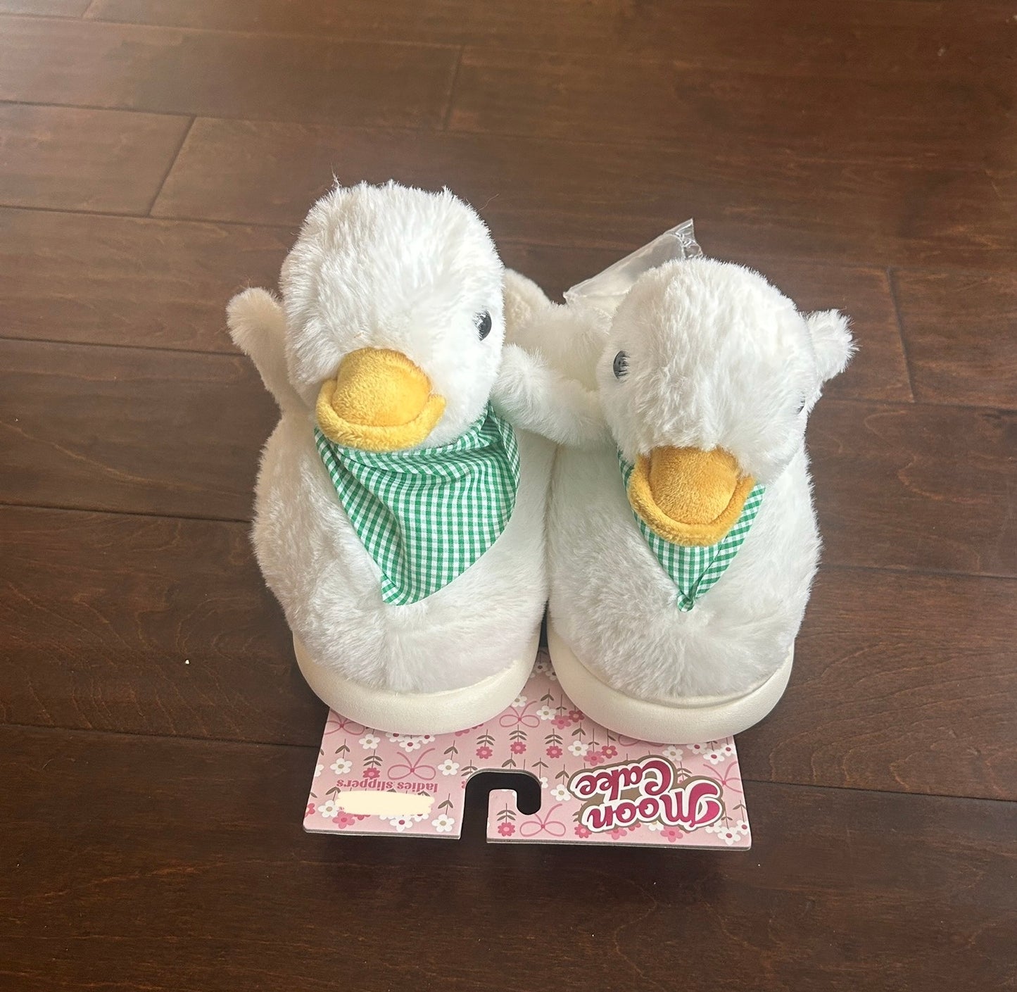 Moon Cake Womens Faux Fur Memory Foam Slippers New Easter Duck