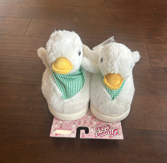 Moon Cake Womens Faux Fur Memory Foam Slippers New Easter Duck