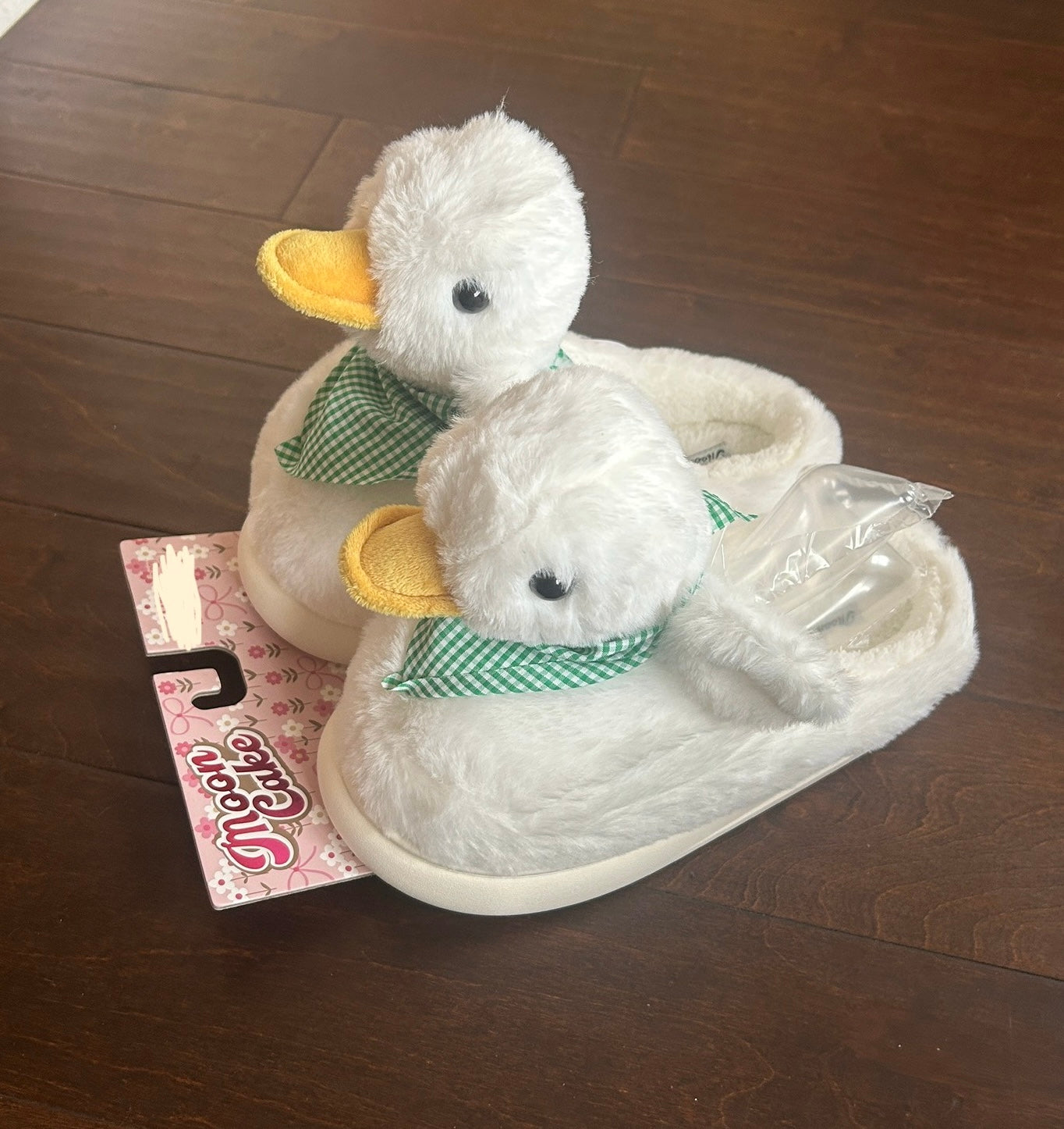 Moon Cake Womens Faux Fur Memory Foam Slippers New Easter Duck
