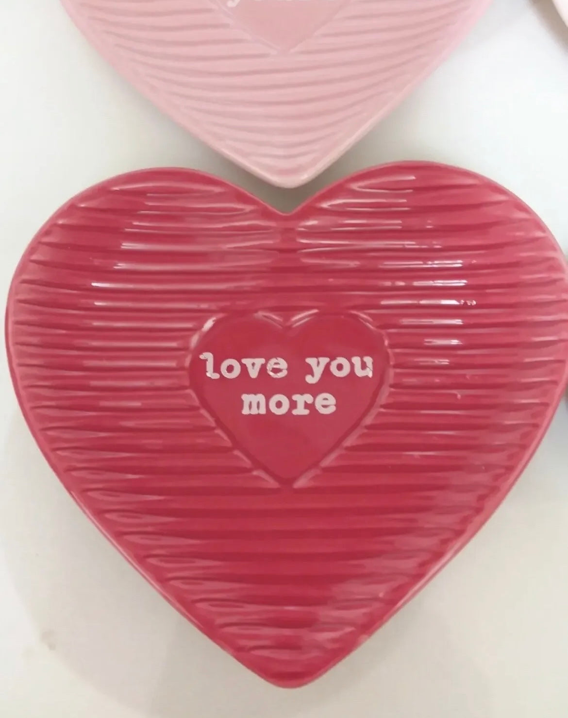 4pc Sheffield Home Valentines Conversation Heart Appetizer Dessert Plates New