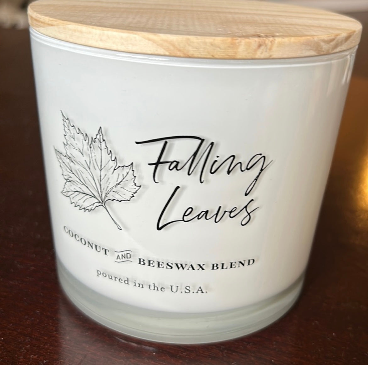 Scentsational Falling Leaves Candle Large 26 Oz Fall Fragrance Coconut Wax Blend