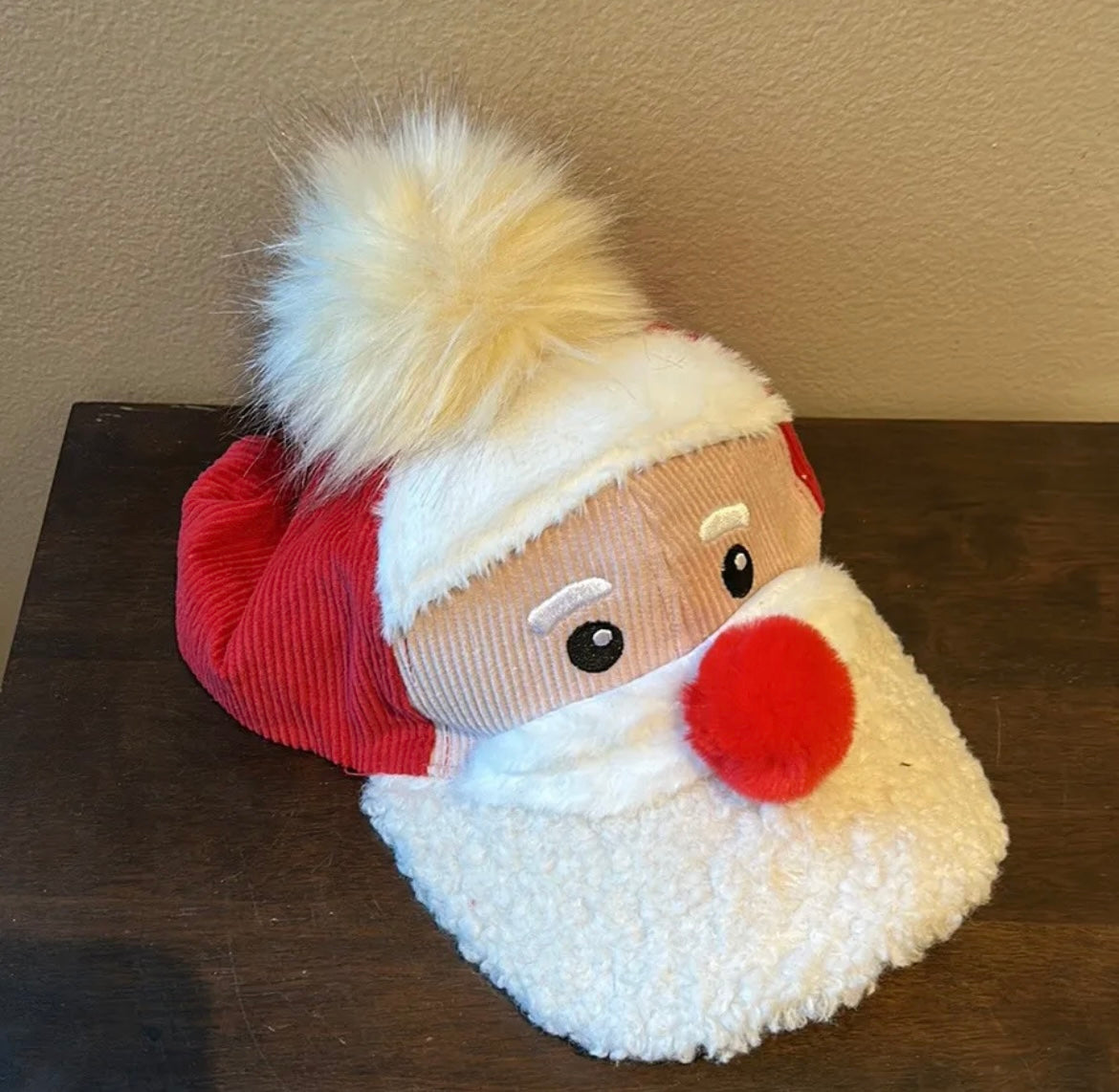 Holiday Time Santa claus Sherpa Hat New Christmas Accessory