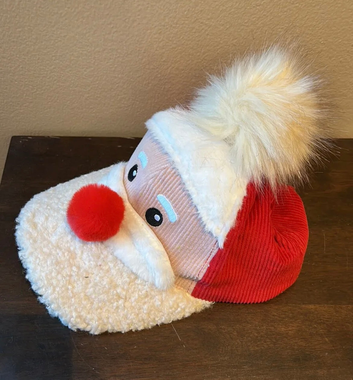 Holiday Time Santa claus Sherpa Hat New Christmas Accessory