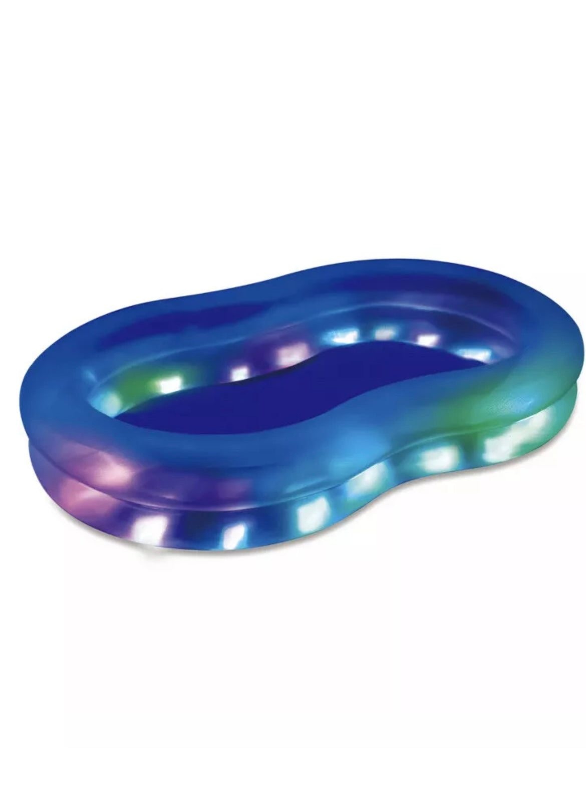 Summer Waves Inflatable Family Pool Aqua Glow LED New