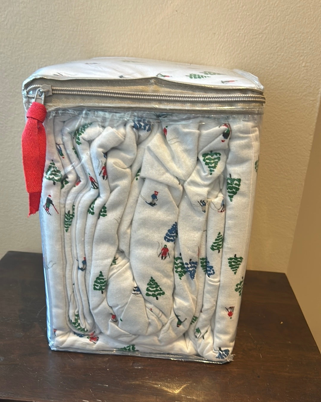 Martha Stewart King Sheet set Christmas Evergreen Trees New Cotton Flannel