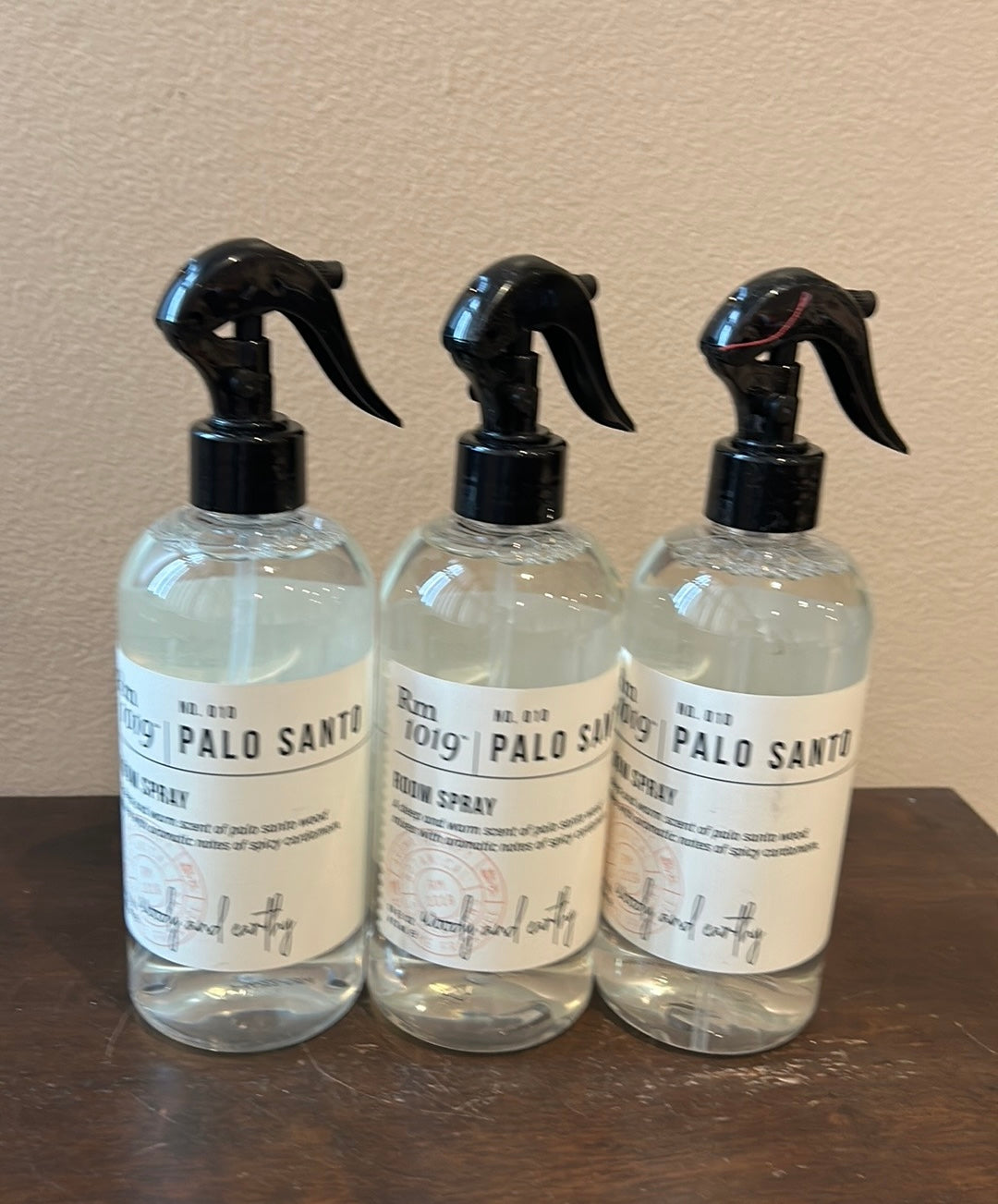 RM 1019 PALO SANTO ROOM SPRAY MIST 16 OZ AROMATHERAPY Set Of 3