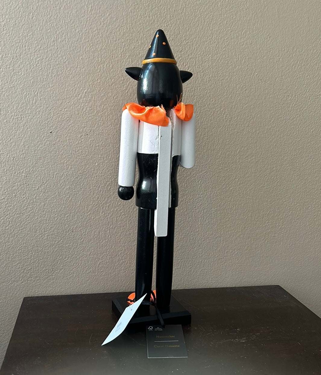 HALLOWEEN  NUTCRACKER 15" BLACK CAT By Cynthia Rowley