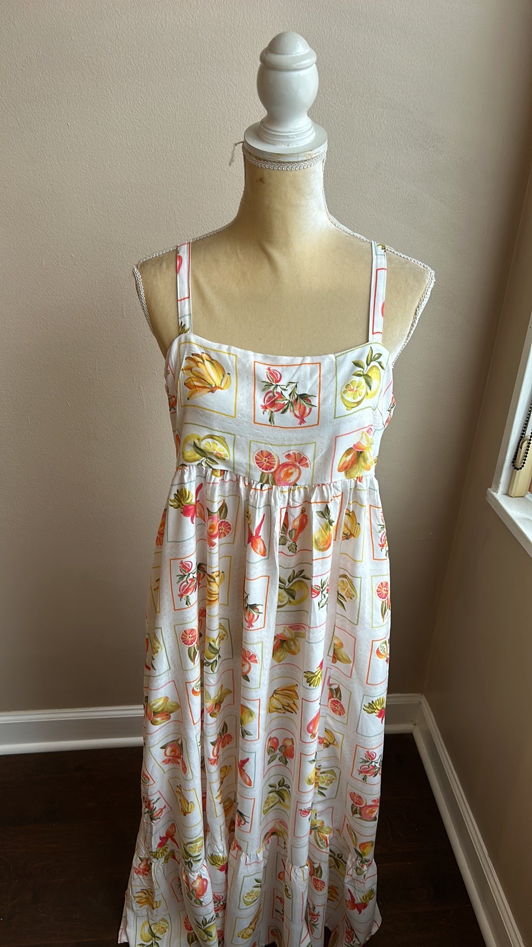 Paper Heart Womens Spring Summer  Dress Fruits Floral New