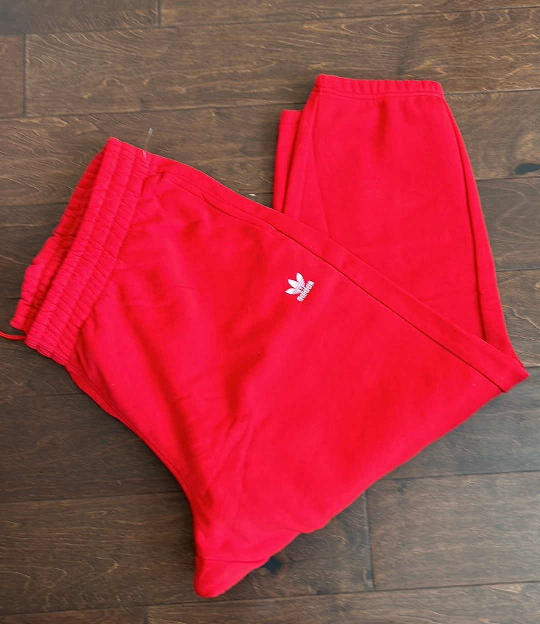 Adidas Womens Sweatpants Sz 3X Red New Logo Fleece Lined